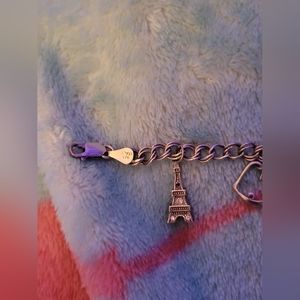 Silver charm bracelet with these charms ladies bracelet